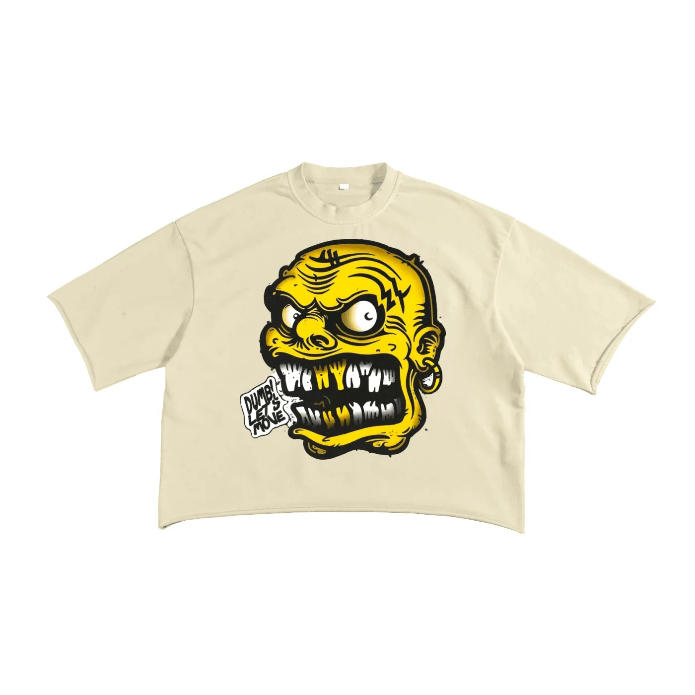 BEESMOOVE DUMB! LET’S MOVE Raw Edge T-shirt - Beesmoove