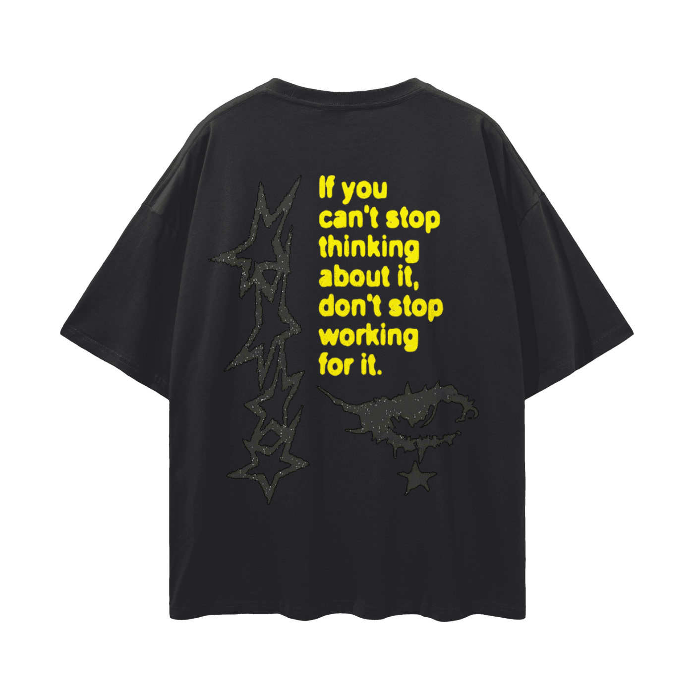 BEESMOOVE Smoked Out Streetwear Loose Drop Shoulder T-Shirt - Beesmoove