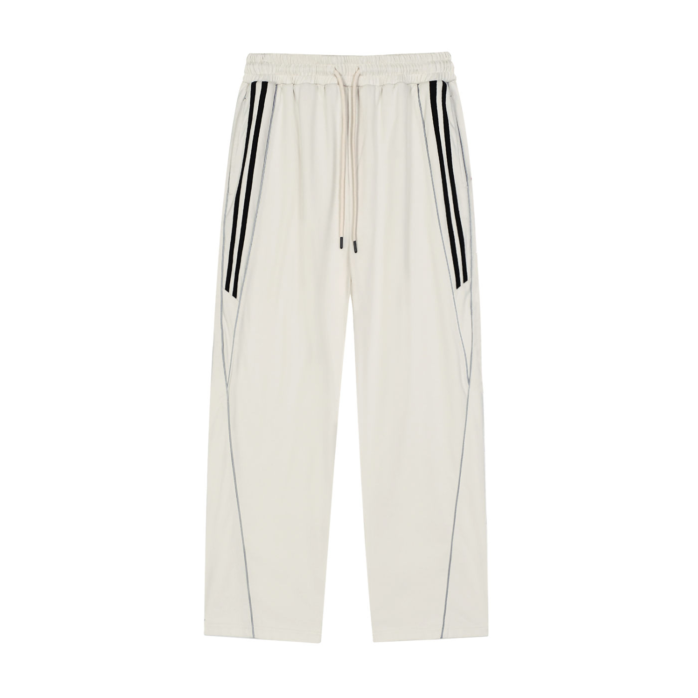 BEESMOOVE DOHIVE v1 Reflection Striped Straight-Leg Sweatpants