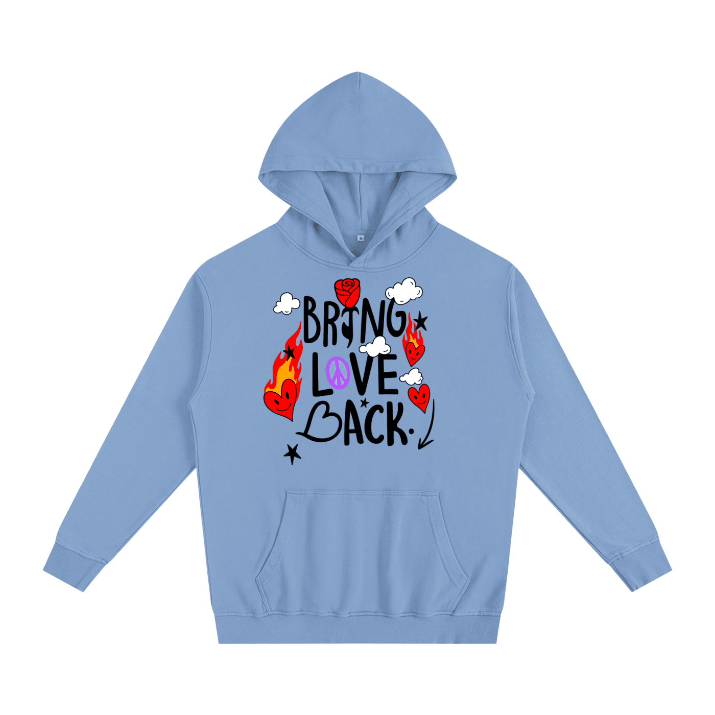 BEESMOOVE Bring Love Back – Flame Heart Edition Hoodie - Beesmoove