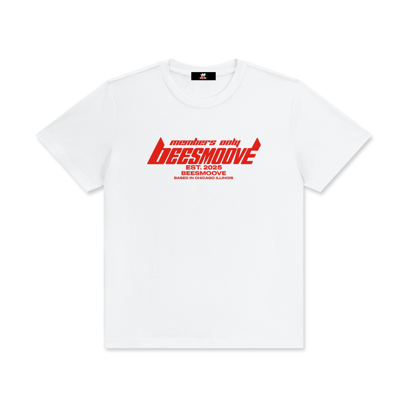 BEESMOOVE members only Classic Crew Neck Cotton T-Shirt