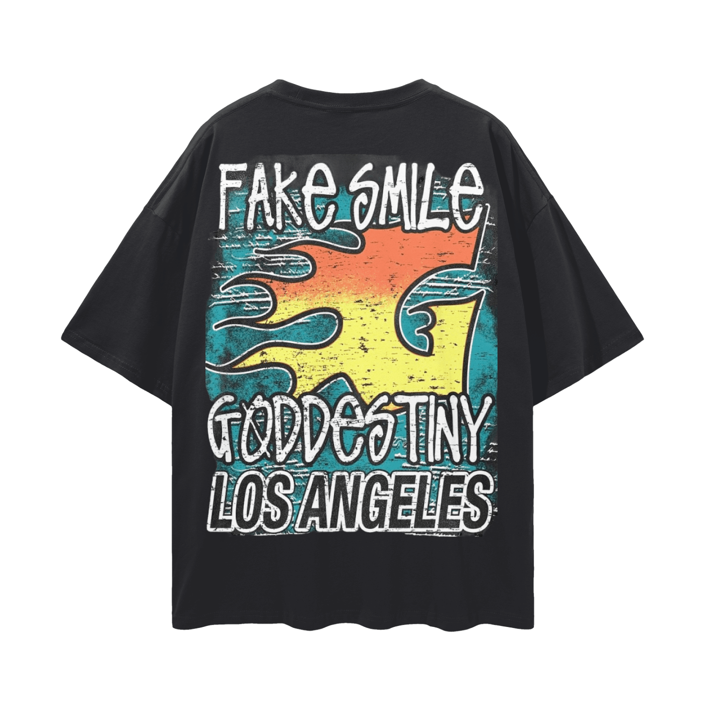 BEESMOOVE No Smile No Story
Oversize Deep Drop Shoulder Tee - Beesmoove