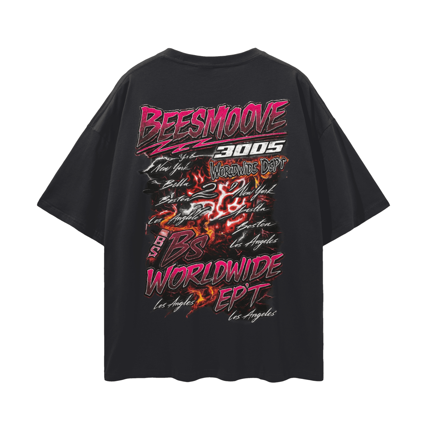 BEESMOOVE Strength Endure Oversize Deep Drop Shoulder Tee - Beesmoove