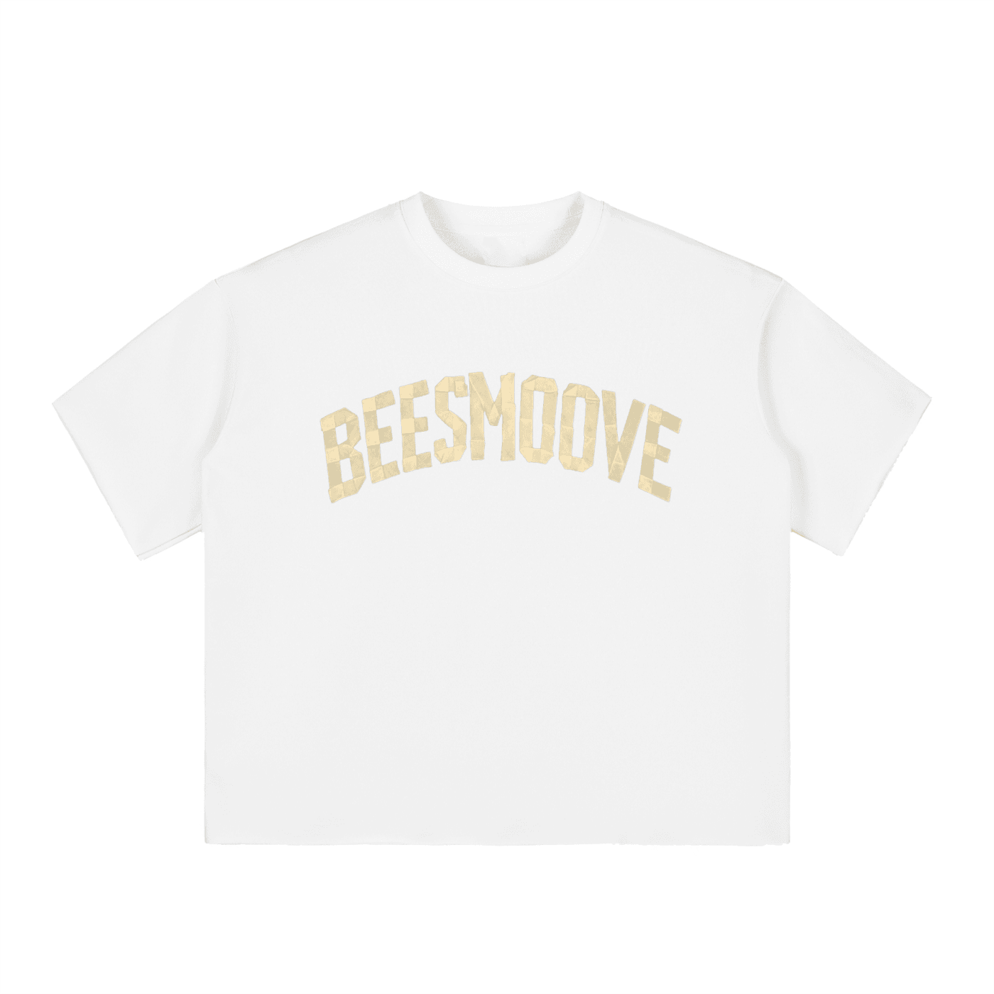 BEESMOOVE Boxy Half-Sleeve Raw-Edge T-Shirt - Beesmoove