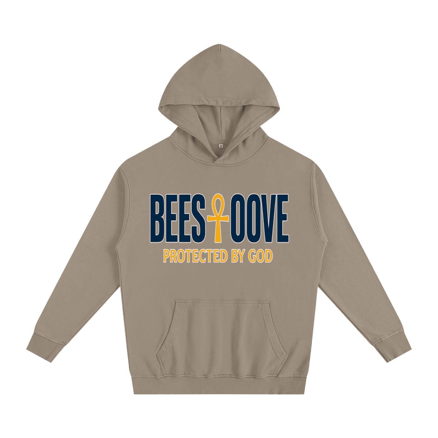 BEESMOOVE God’s Seal Protected By God Oversized Hoodie