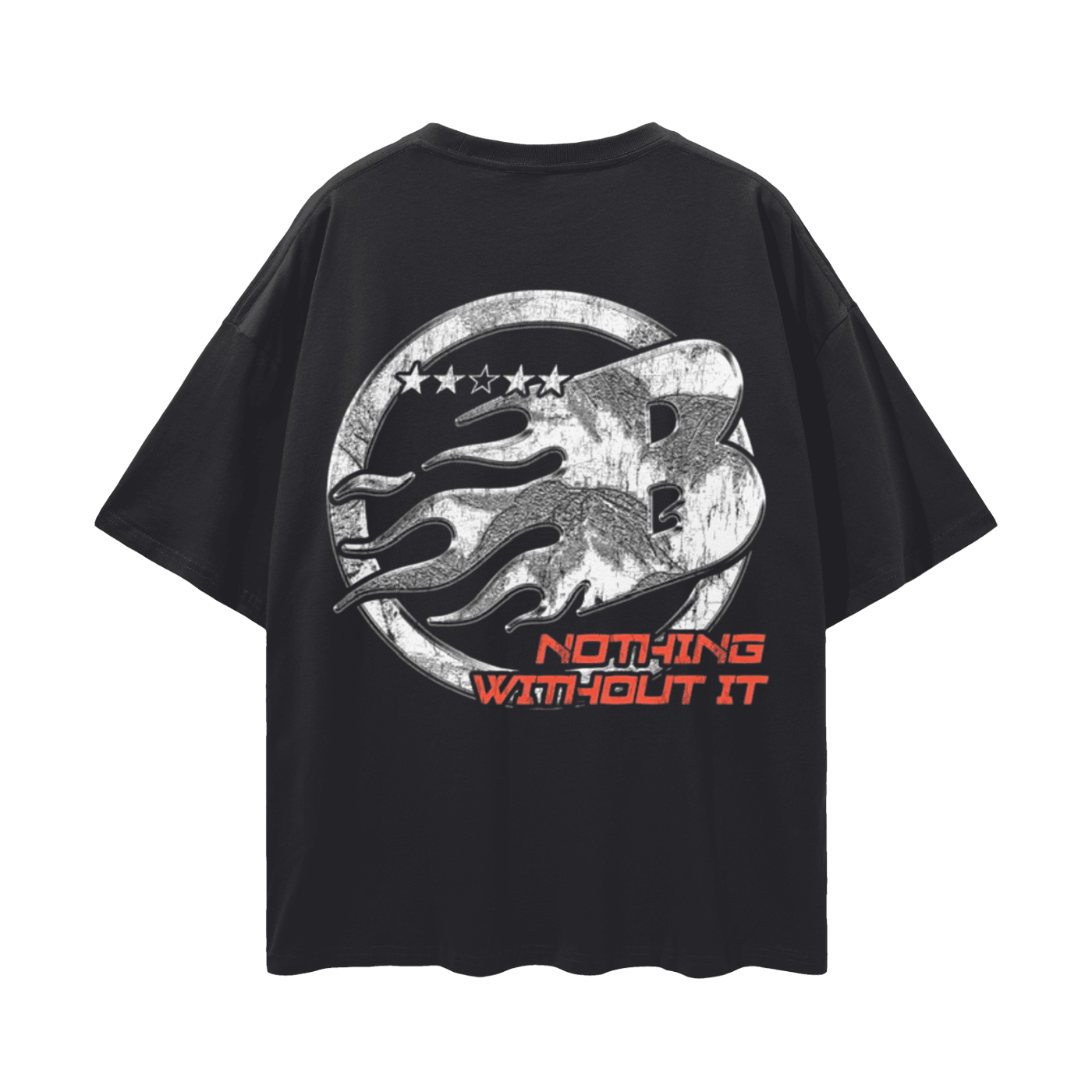 BEESMOOVE Nothing Without It Oversize Deep Drop Shoulder Tee - Beesmoove