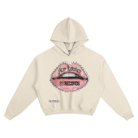 BEESMOOVE Bad day records Cotton Cropped Hoodie - Beesmoove