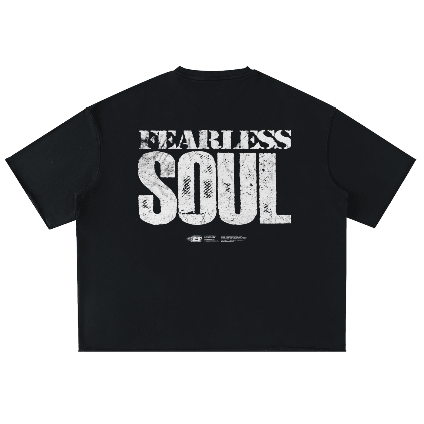 BEESMOOVE Fearless Vision Oversized Washed Half Sleeve T-Shirt - Beesmoove