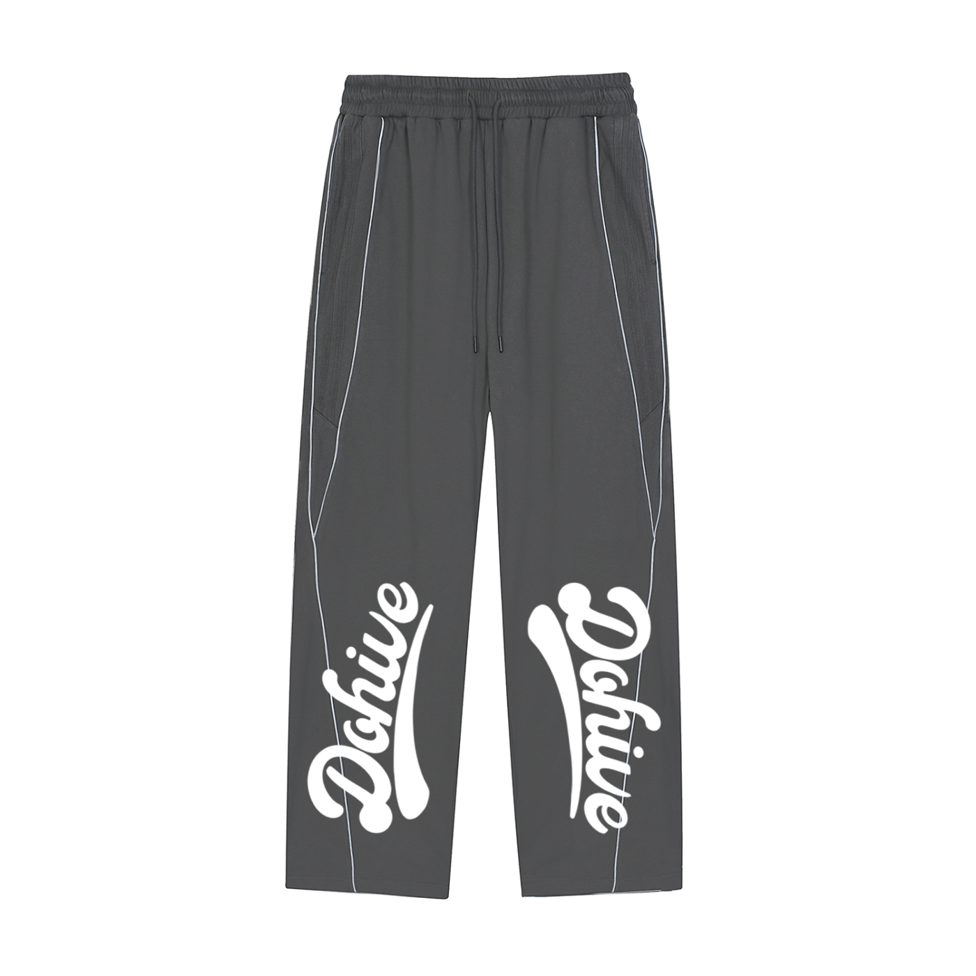 BEESMOOVE DOHIVE Reflection Striped Straight-Leg Sweatpants