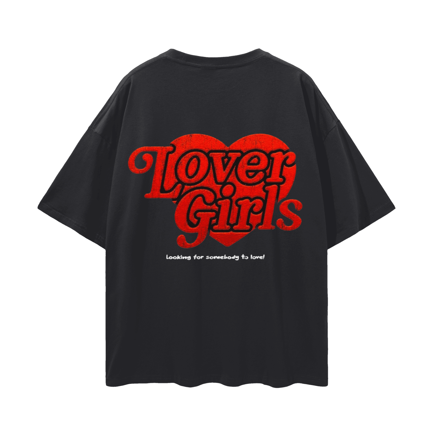 BEESMOOVE Lover girls Oversize Deep Drop Shoulder Tee - Beesmoove