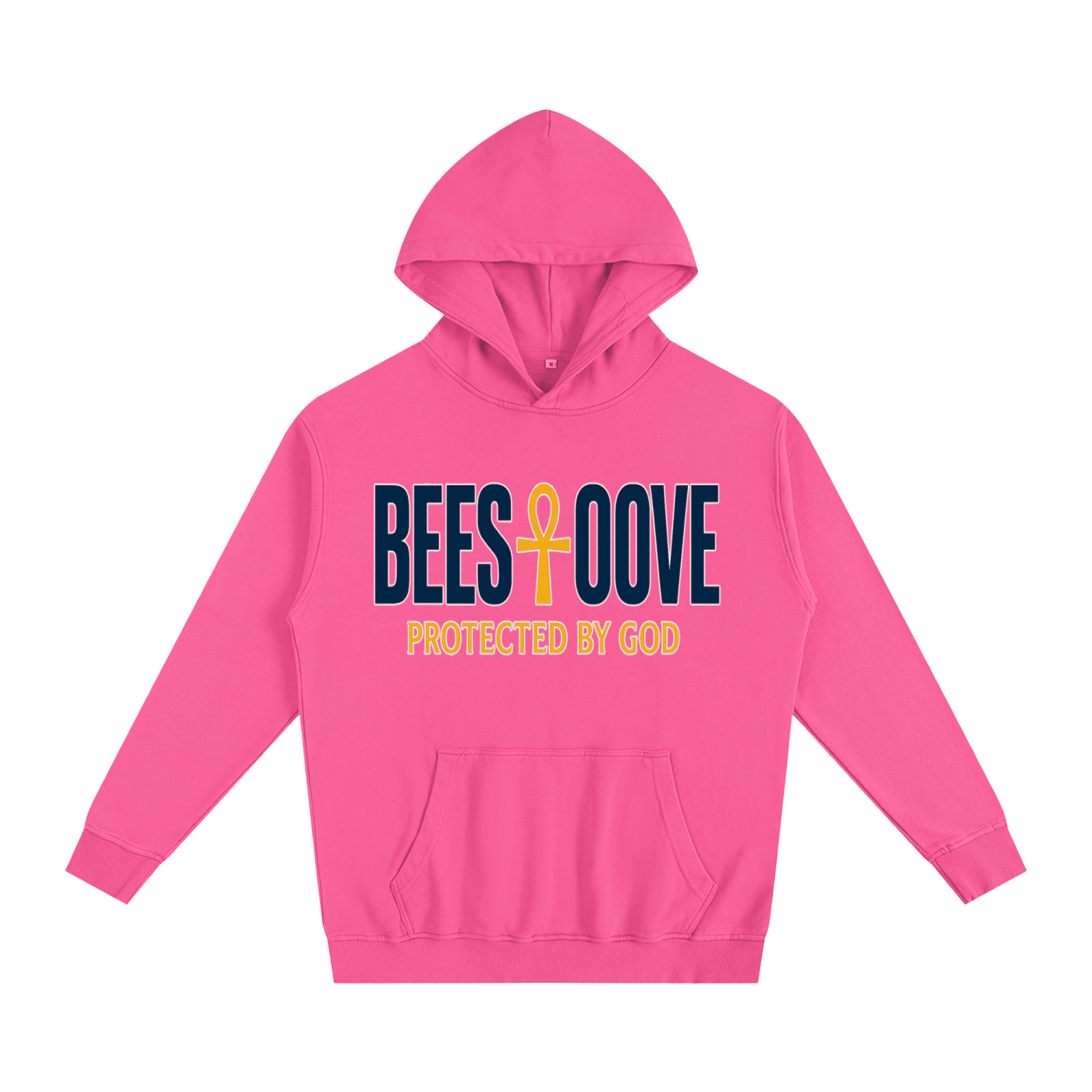 BEESMOOVE God’s Seal Protected By God Oversized Hoodie