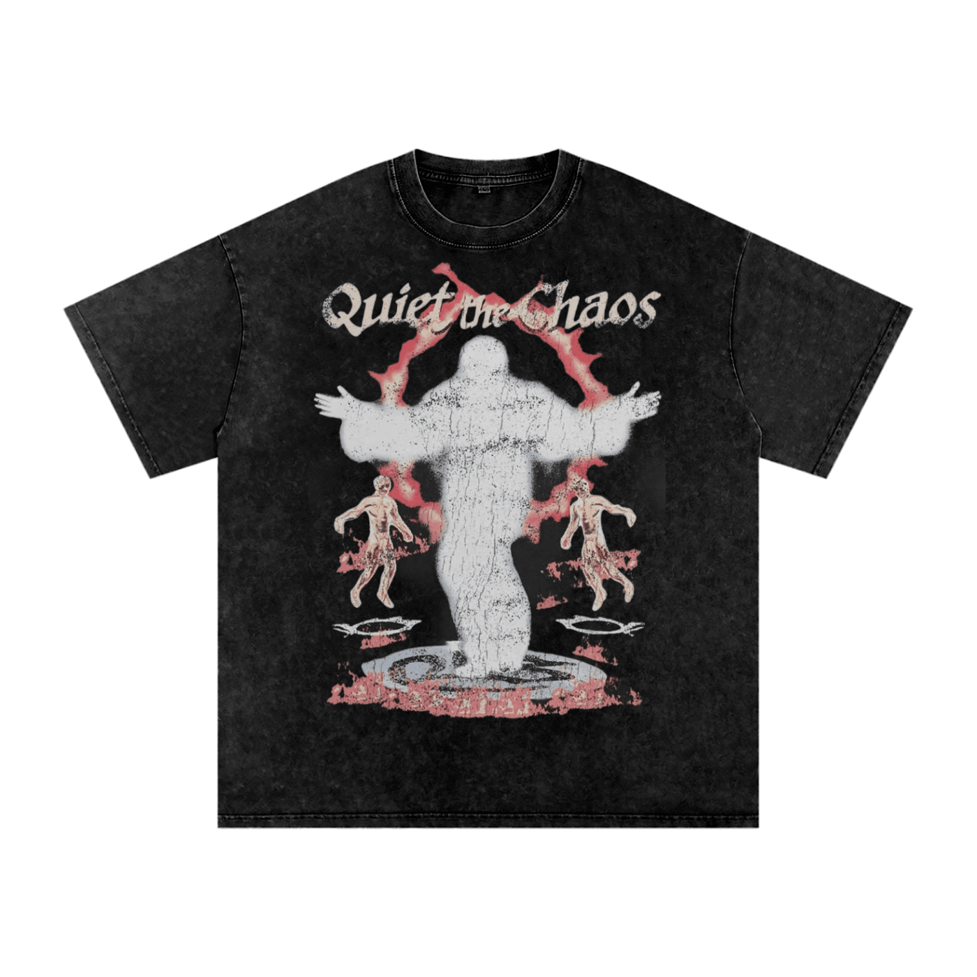 BEESMOOVE Resurrection Washed Oversized Cotton T-Shirt - Beesmoove