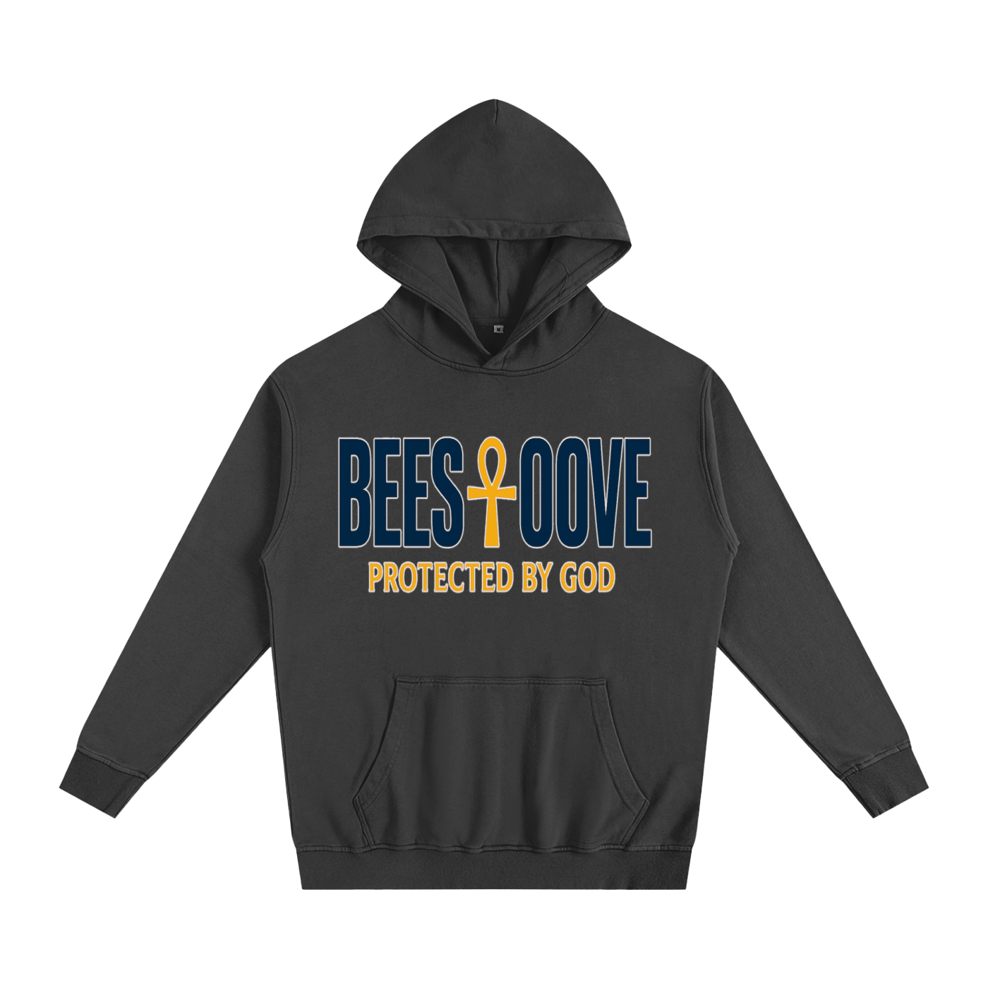 BEESMOOVE God’s Seal Protected By God Oversized Hoodie