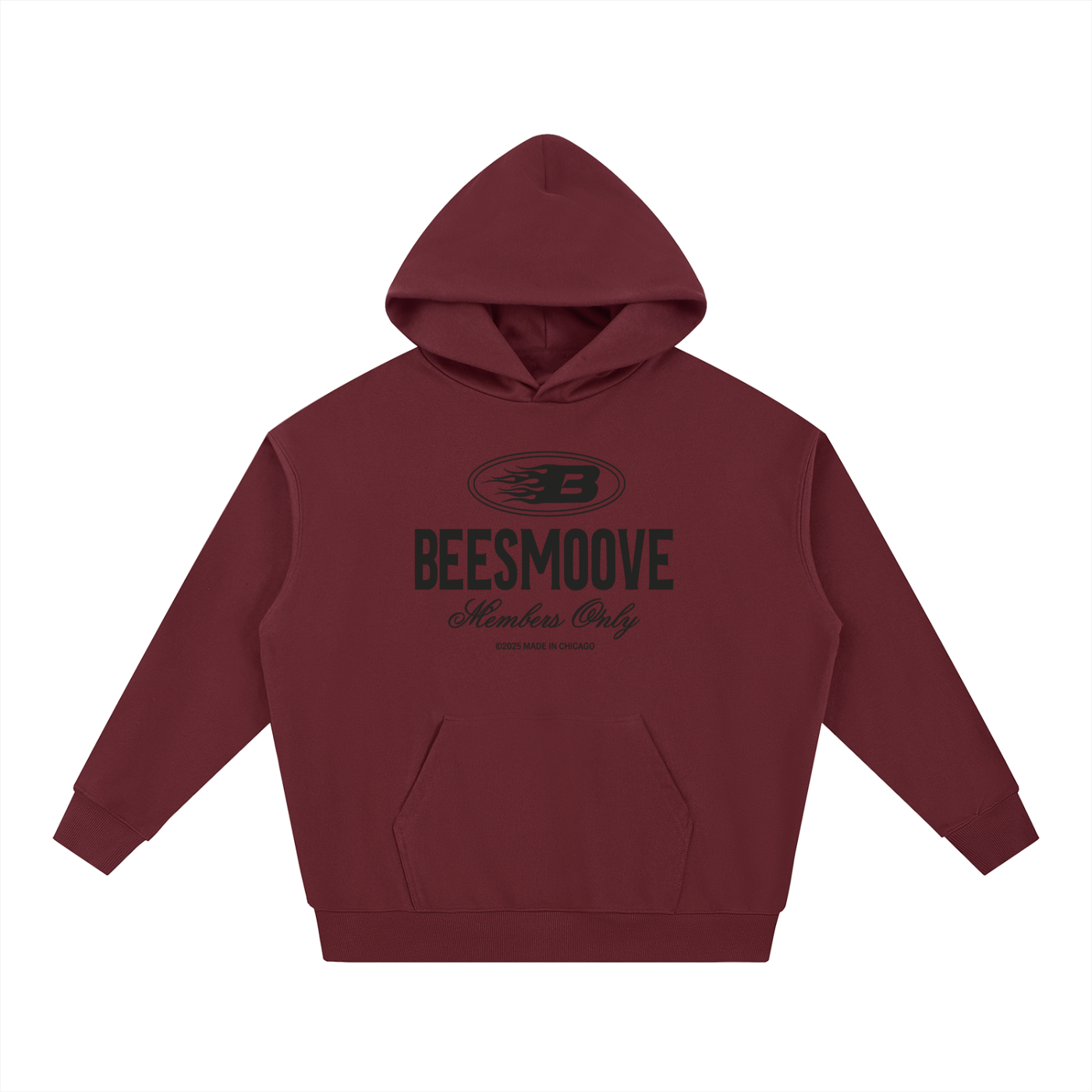 BEESMOOVE Heritage Mark Black Hoodie - Beesmoove