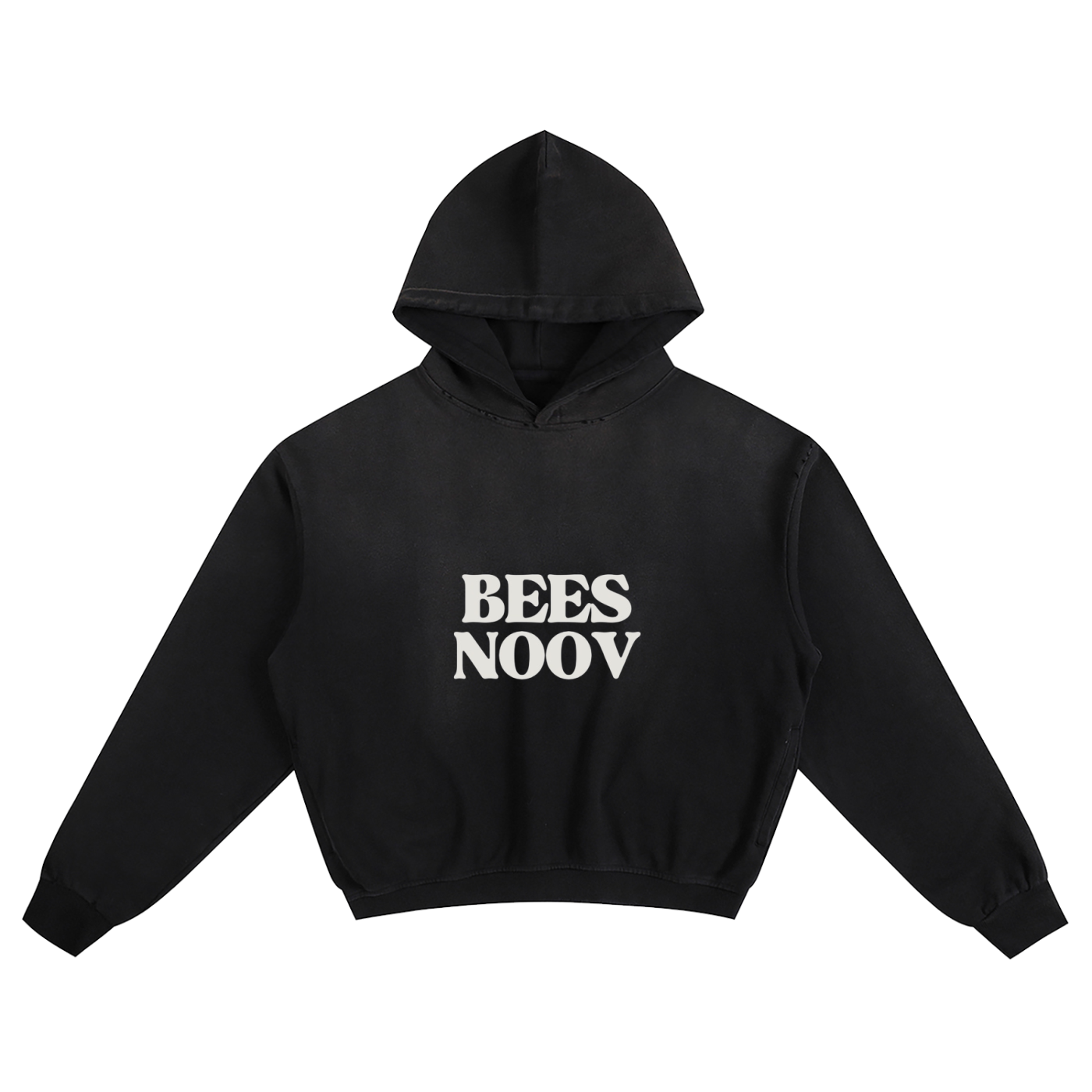 BEESMOOVE BlackSouth BEES NOOV Bootleg Sunfade Boxy Hoodie - Beesmoove
