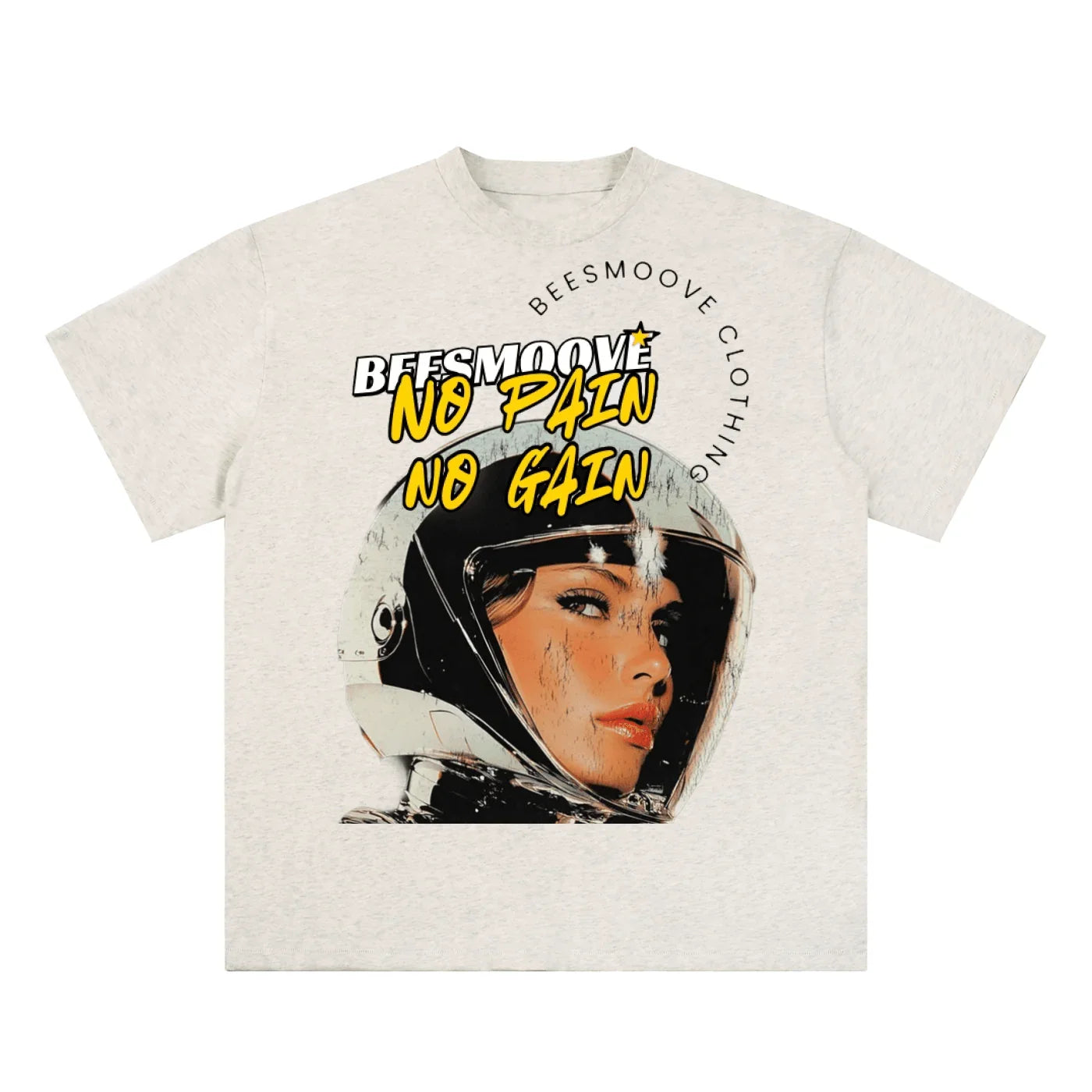 BEESMOOVE Crash Landing Beauty Cotton T-Shirt - Beesmoove