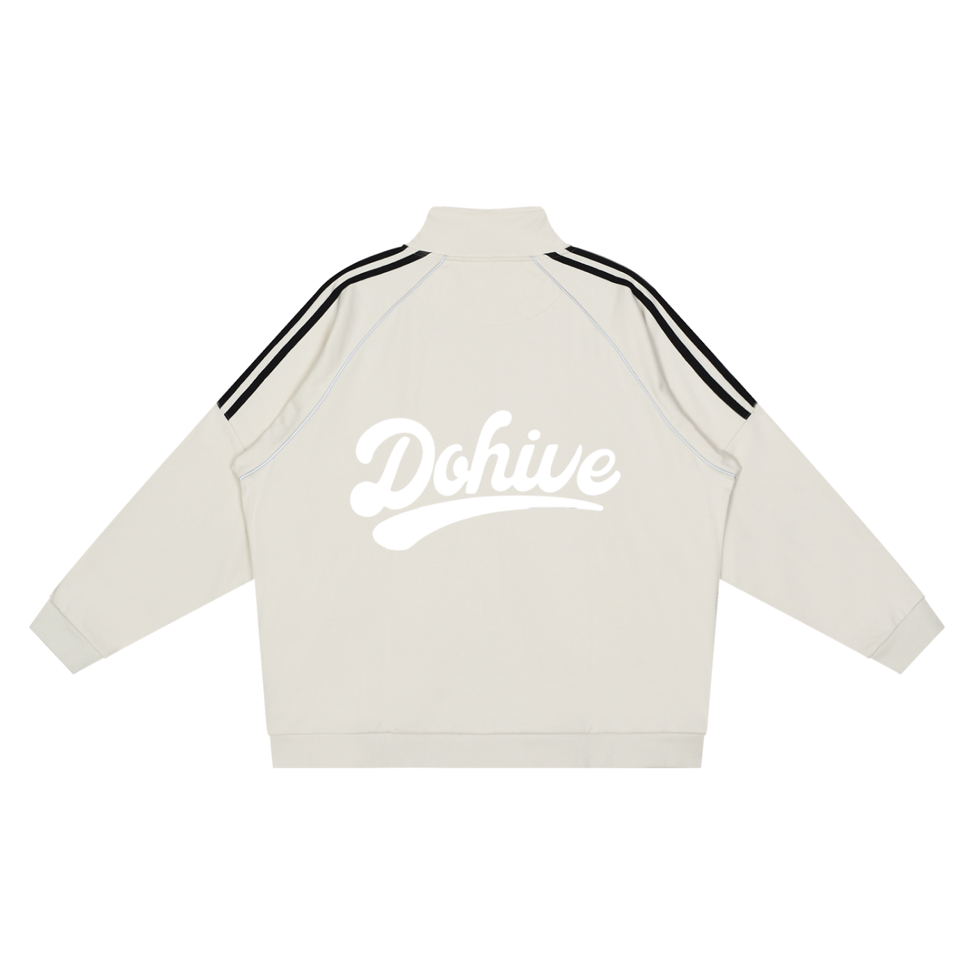 BEESMOOVE DOHIVE Reflection Striped Raglan Sleeve Jacket