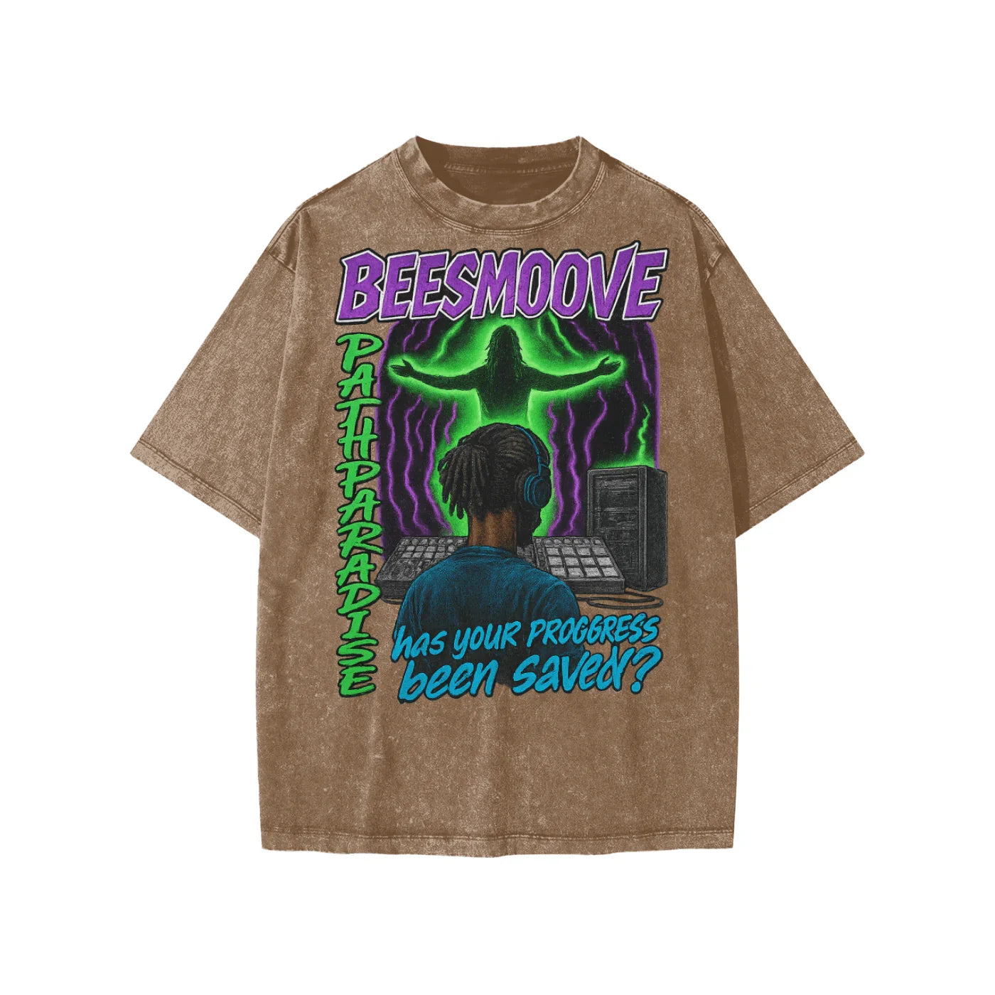 BEESMOOVE Divine upload Washed Kids' T-shirt - Beesmoove