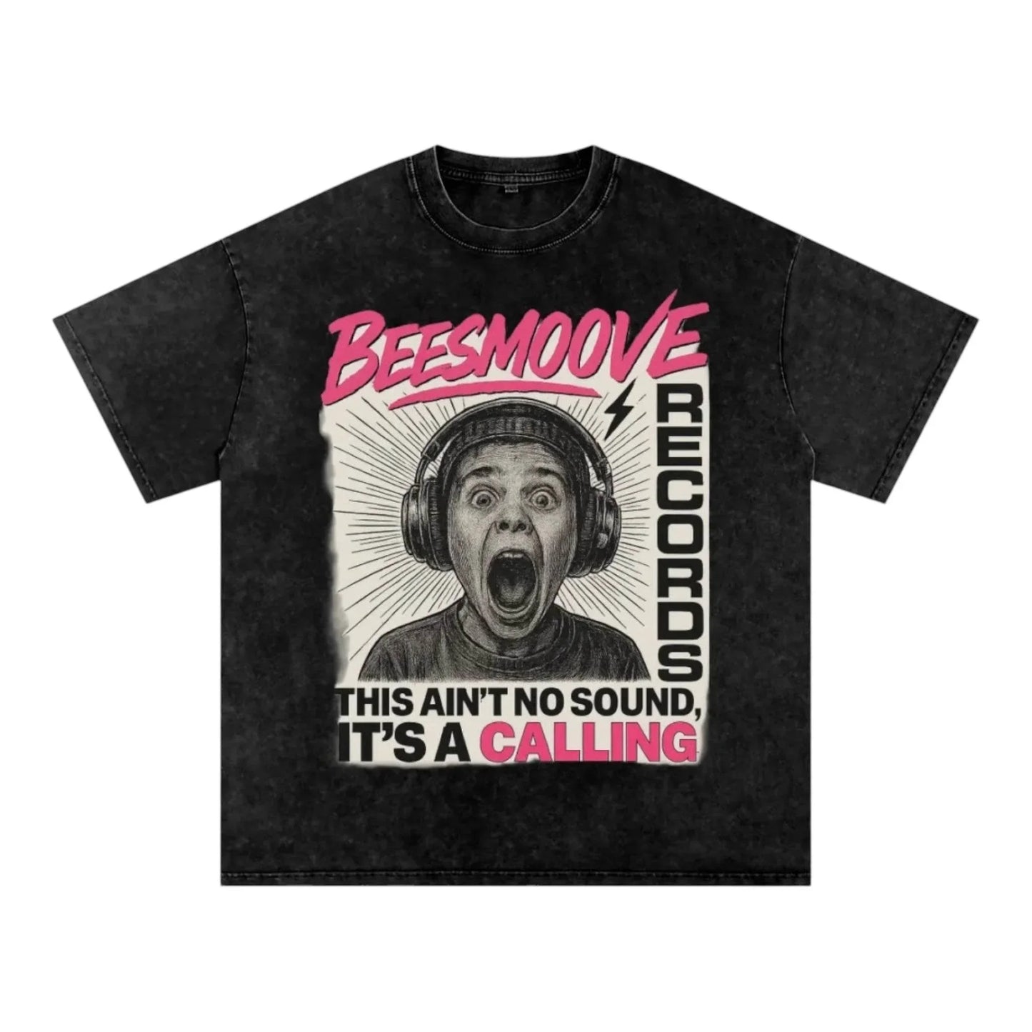 BEESMOOVE Frequency Wash Oversize Tee - Beesmoove