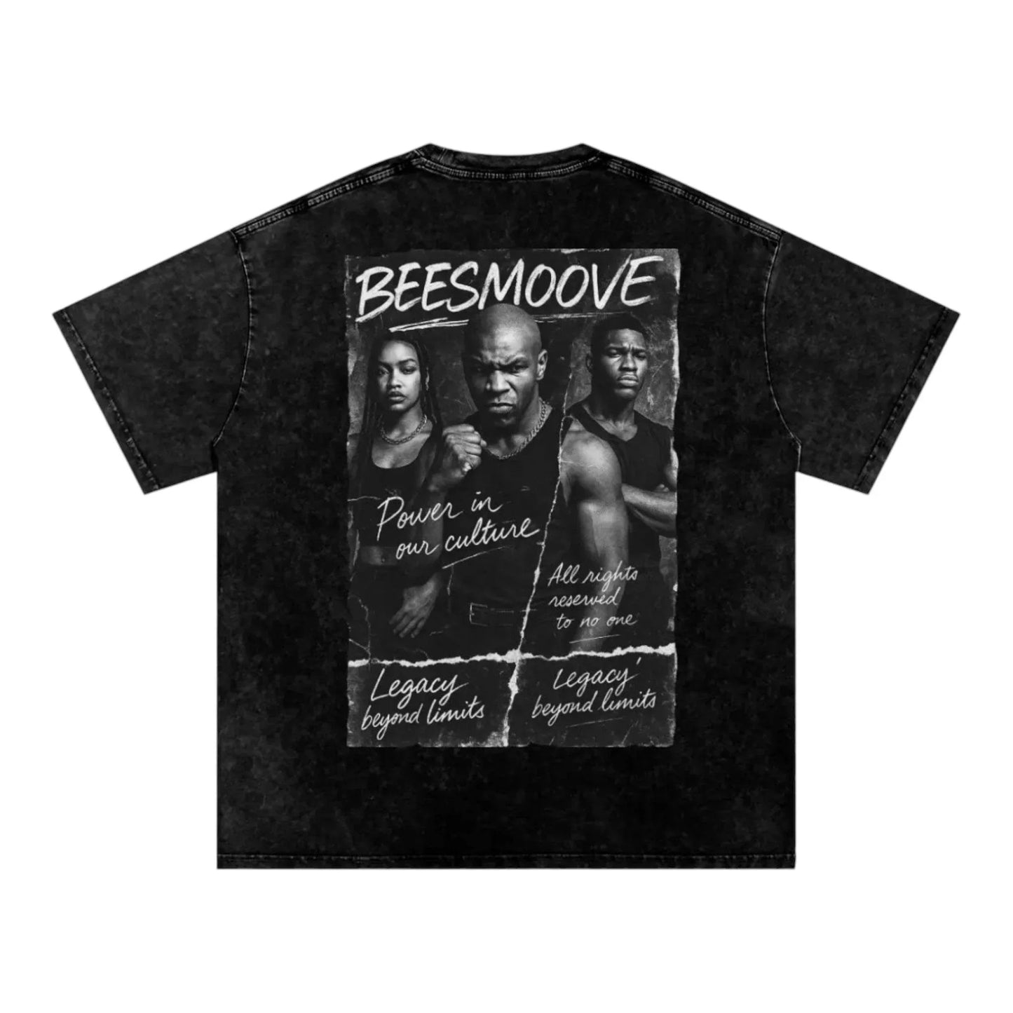BEESMOOVE IRON LEGACY: TYSON EDITION Wash Oversize Tee - Beesmoove