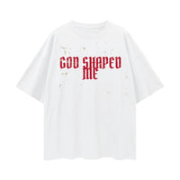 Beesmoove God Shaped Me Drop Shoulder Tee - Beesmoove