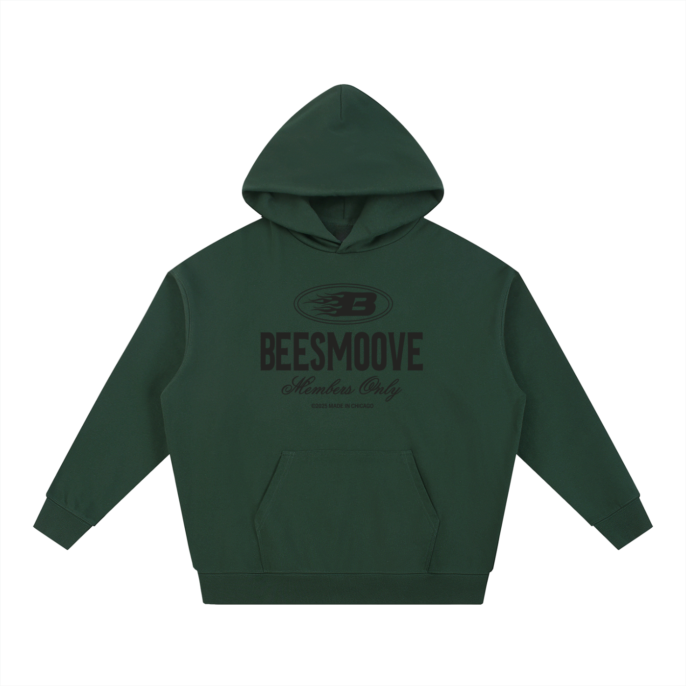 BEESMOOVE Heritage Mark Black Hoodie - Beesmoove