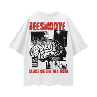 BEESMOOVE MK ULTRA WOKE Streetwear Loose Drop Shoulder T-Shirt - Beesmoove