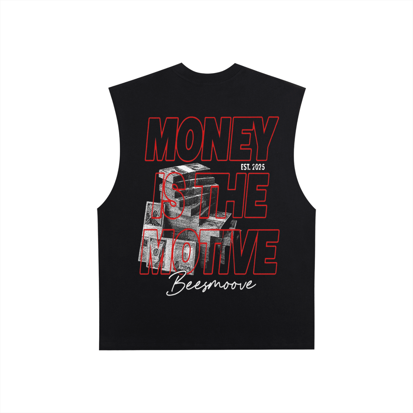 BEESMOOVE Money Made Raw Edge Cotton Tank Top - Beesmoove