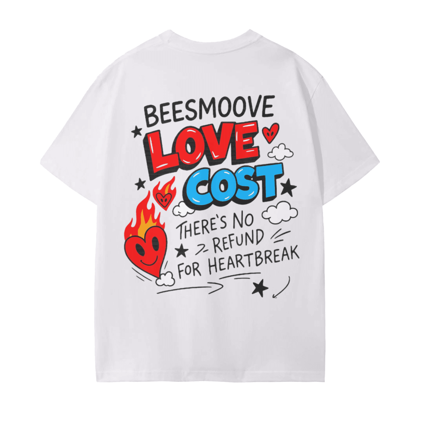 BEESMOOVE Bring Love Back – Flame Heart Edition T-Shirt - Beesmoove