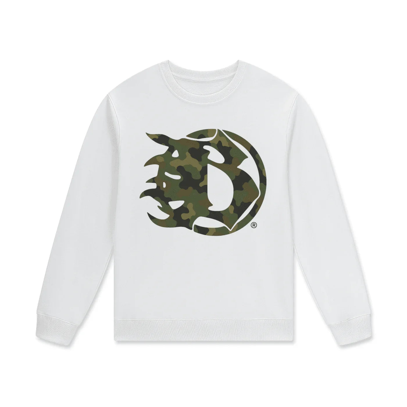 BEESMOOVE camouflage Frequency Staple 100% Cotton Pullover - Beesmoove