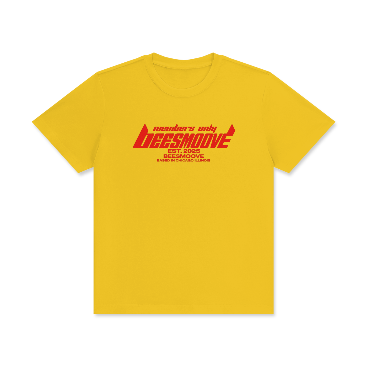 BEESMOOVE members only Classic Crew Neck Cotton T-Shirt