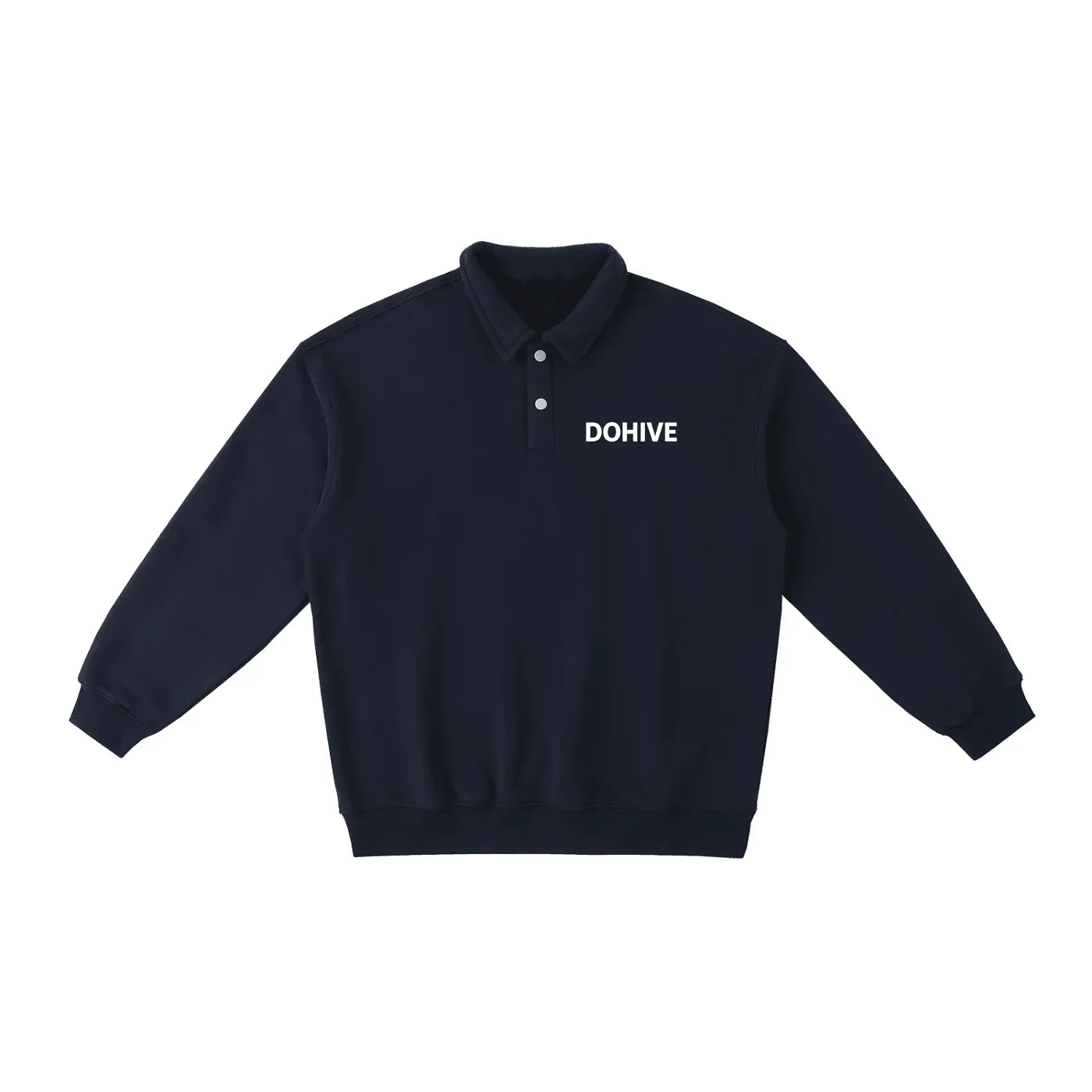BEESMOOVE DOHIVE Heavyweight Polo-Collar Sweatshirt - Beesmoove