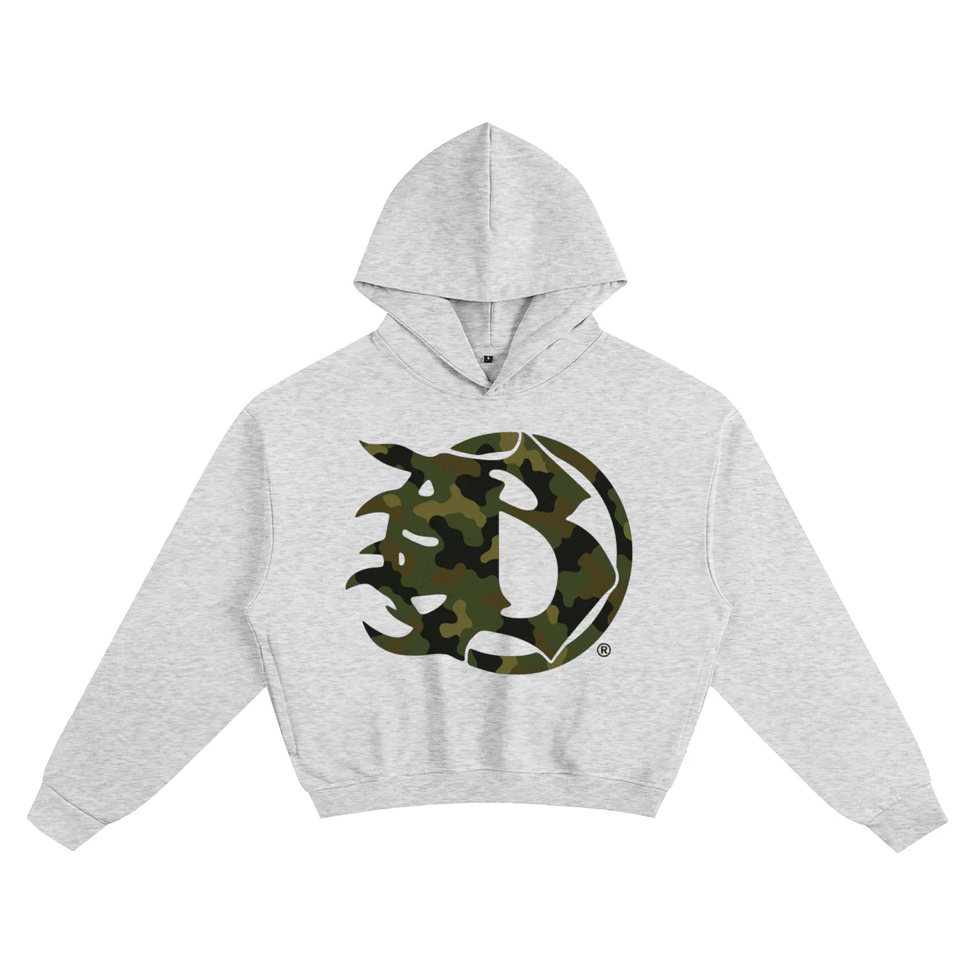 BEESMOOVE camouflage Frequency Boxy Hoodie - Beesmoove