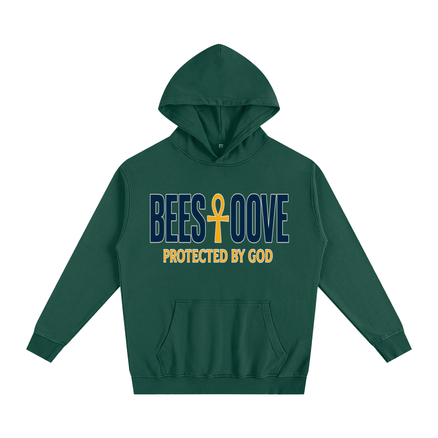 BEESMOOVE God’s Seal Protected By God Oversized Hoodie
