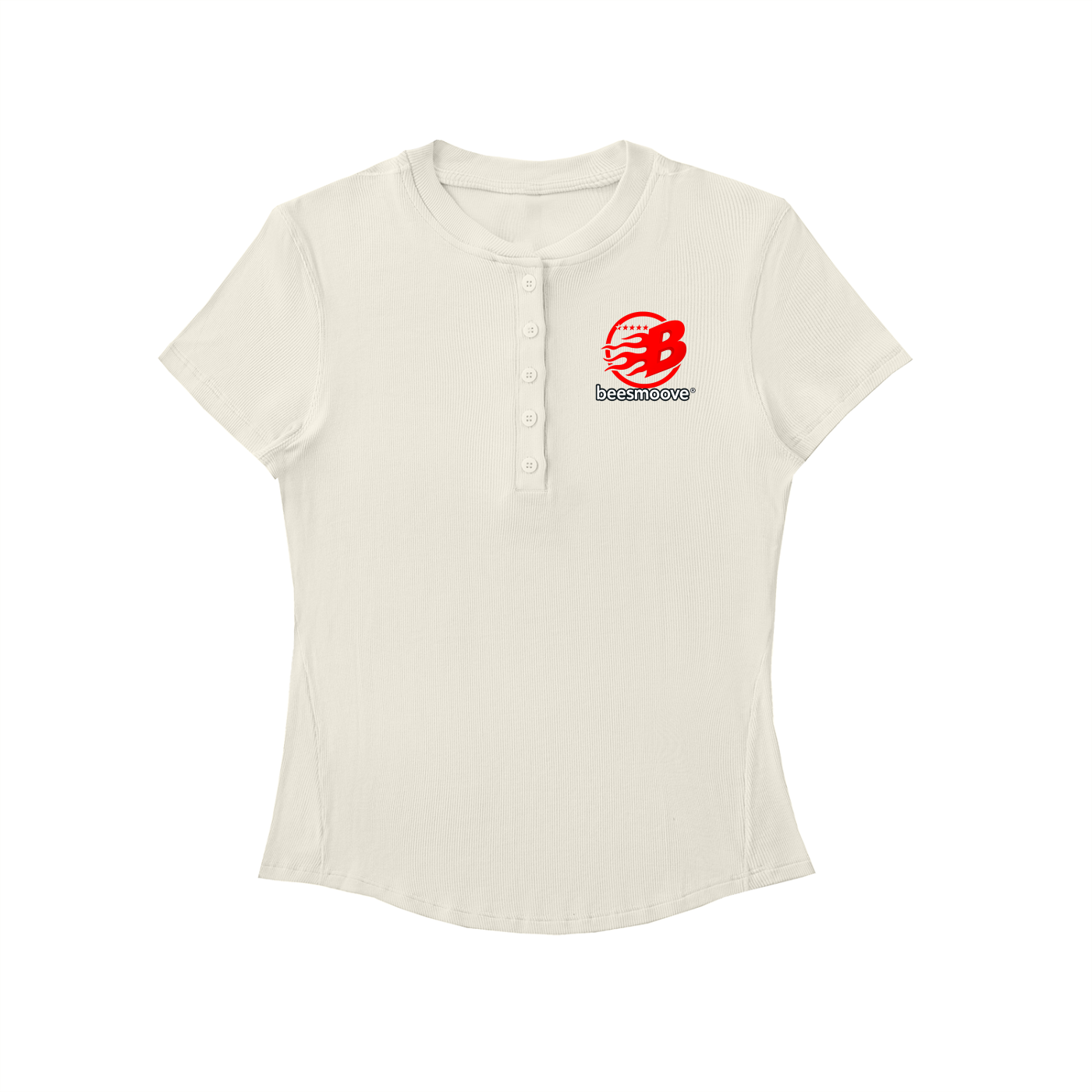 BEESMOOVE Modal Bodycon Henley Shirt - Beesmoove