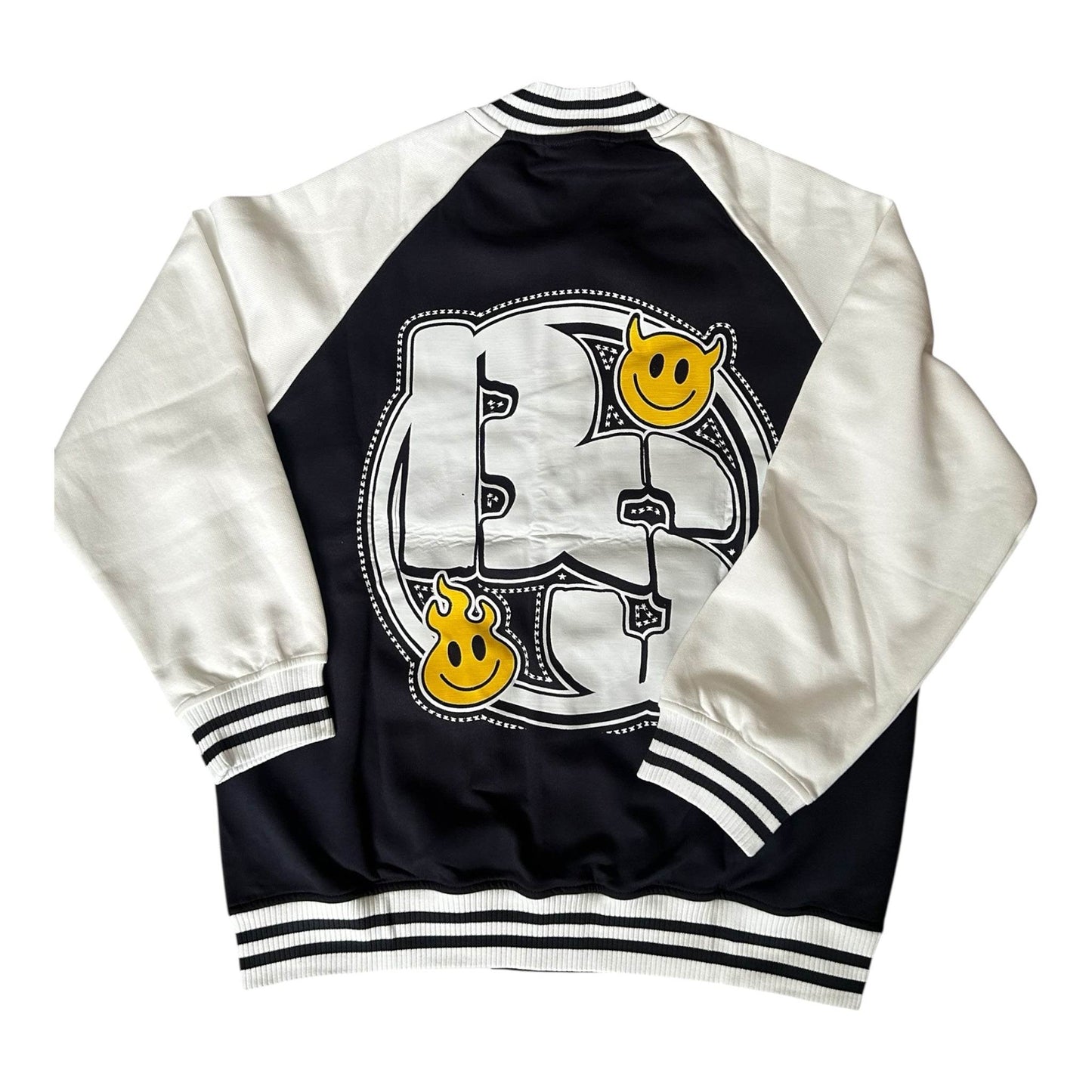 BEESMOOVE Worldwide Global
Tone Raglan Sleeve Varsity Jacket - Beesmoove