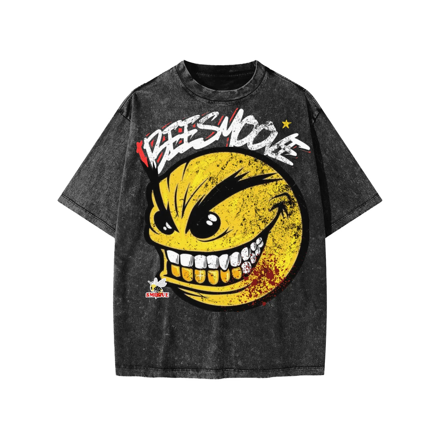 BEESMOOVE The Smoove Smirk
Washed Kids' T-shirt - Beesmoove