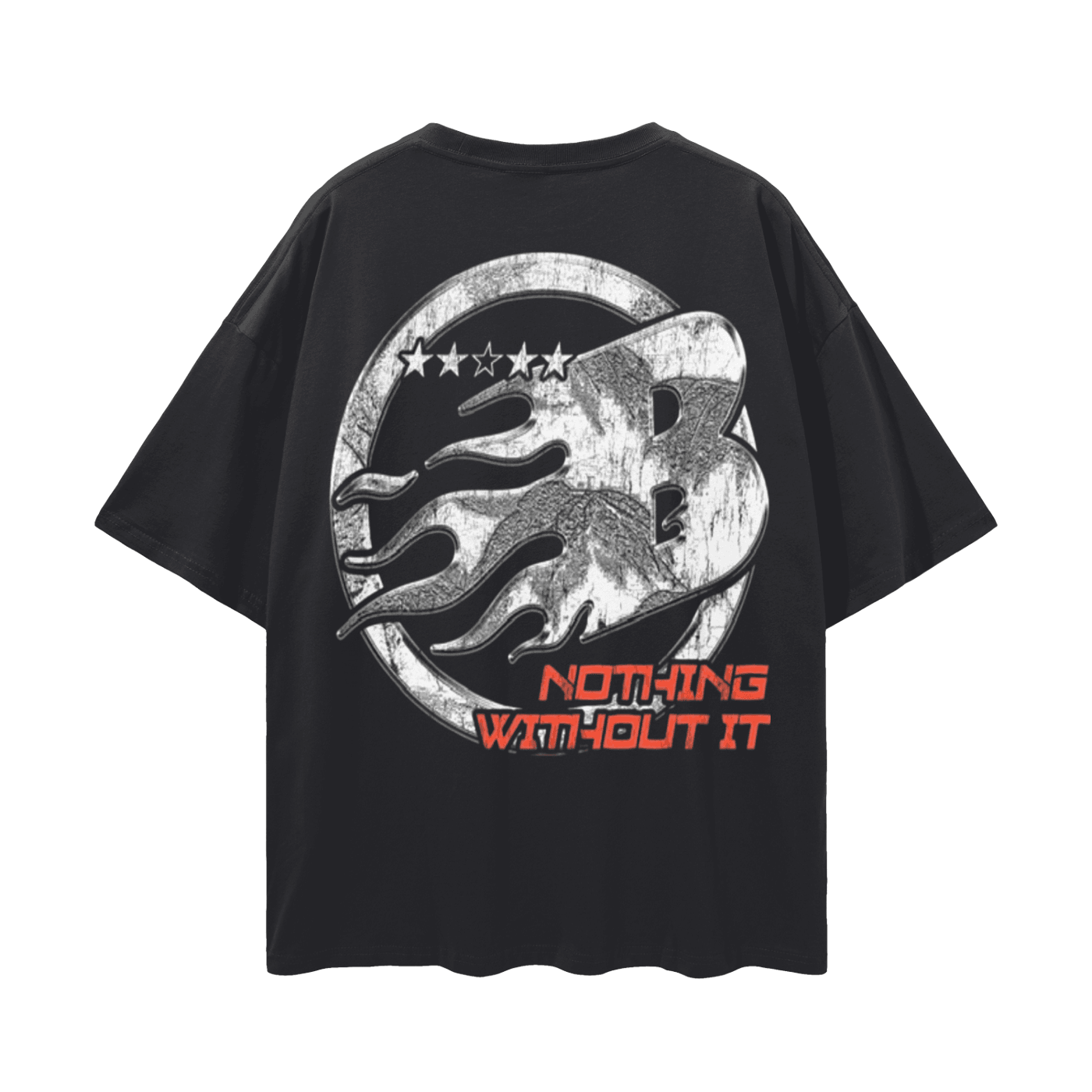 BEESMOOVE Nothing Without It Oversize Deep Drop Shoulder Tee - Beesmoove