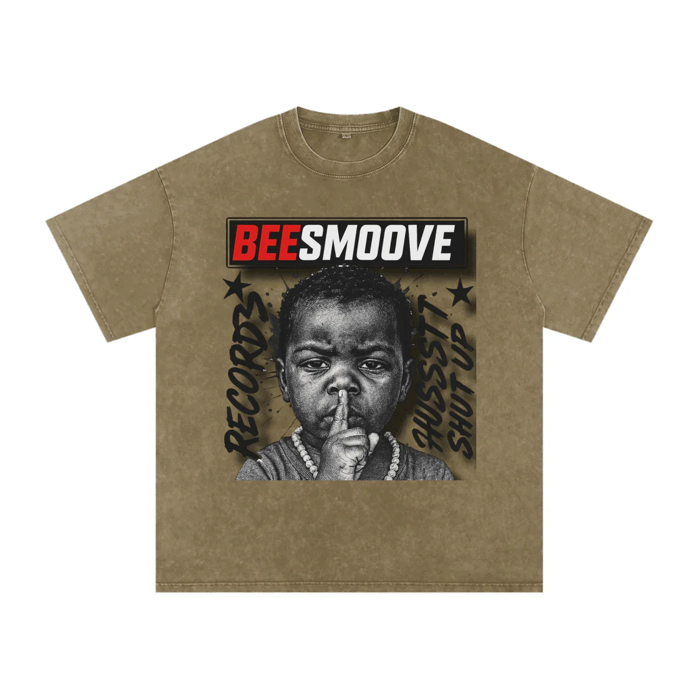 BEESMOOVE Silent Power Wash Oversize Tee - Beesmoove