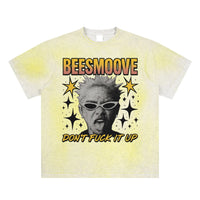 BEESMOOVE It’s already fuck up out here Hand-Painted T-Shirt - Beesmoove