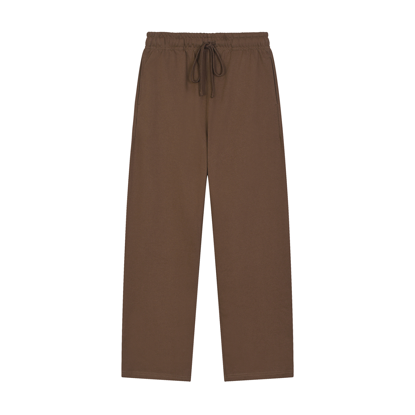 BEESMOOVE Solid Color Straight-Leg Sweatpants - Beesmoove