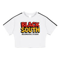 BEESMOOVE BlackSouth Collective Taped Cooling Performance Crop Top - Beesmoove