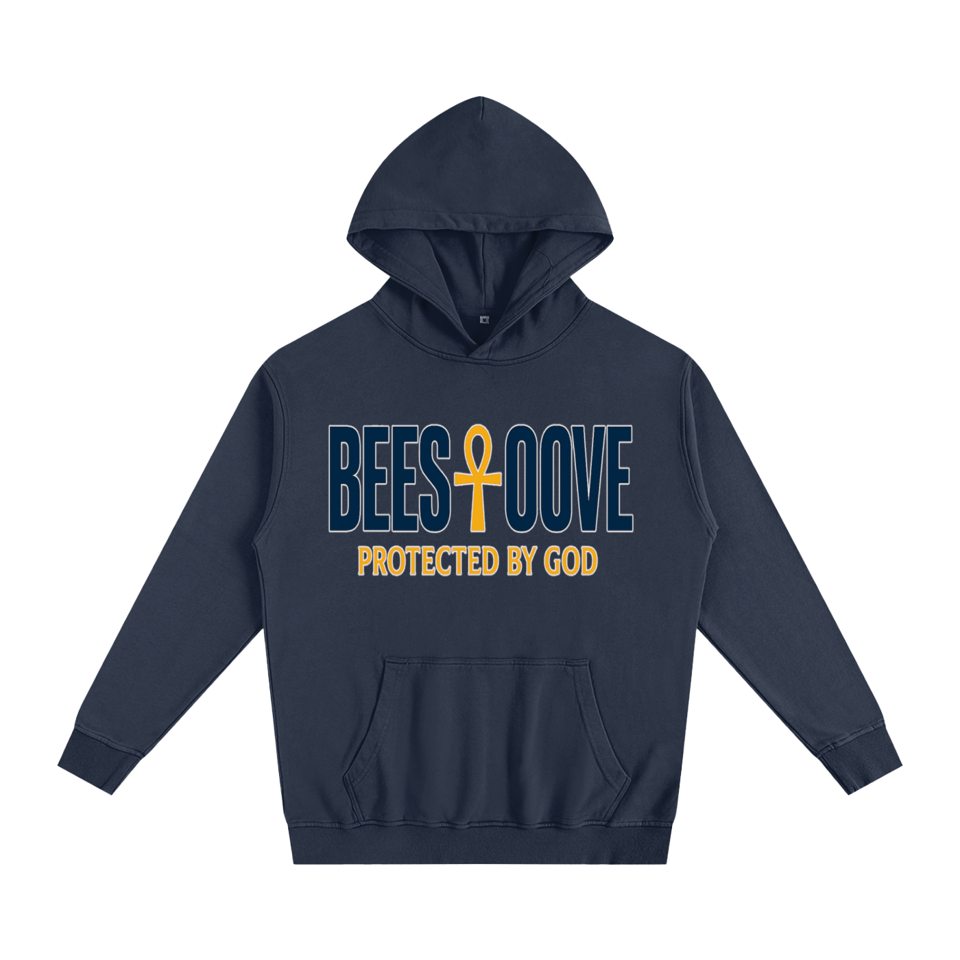 BEESMOOVE God’s Seal Protected By God Oversized Hoodie