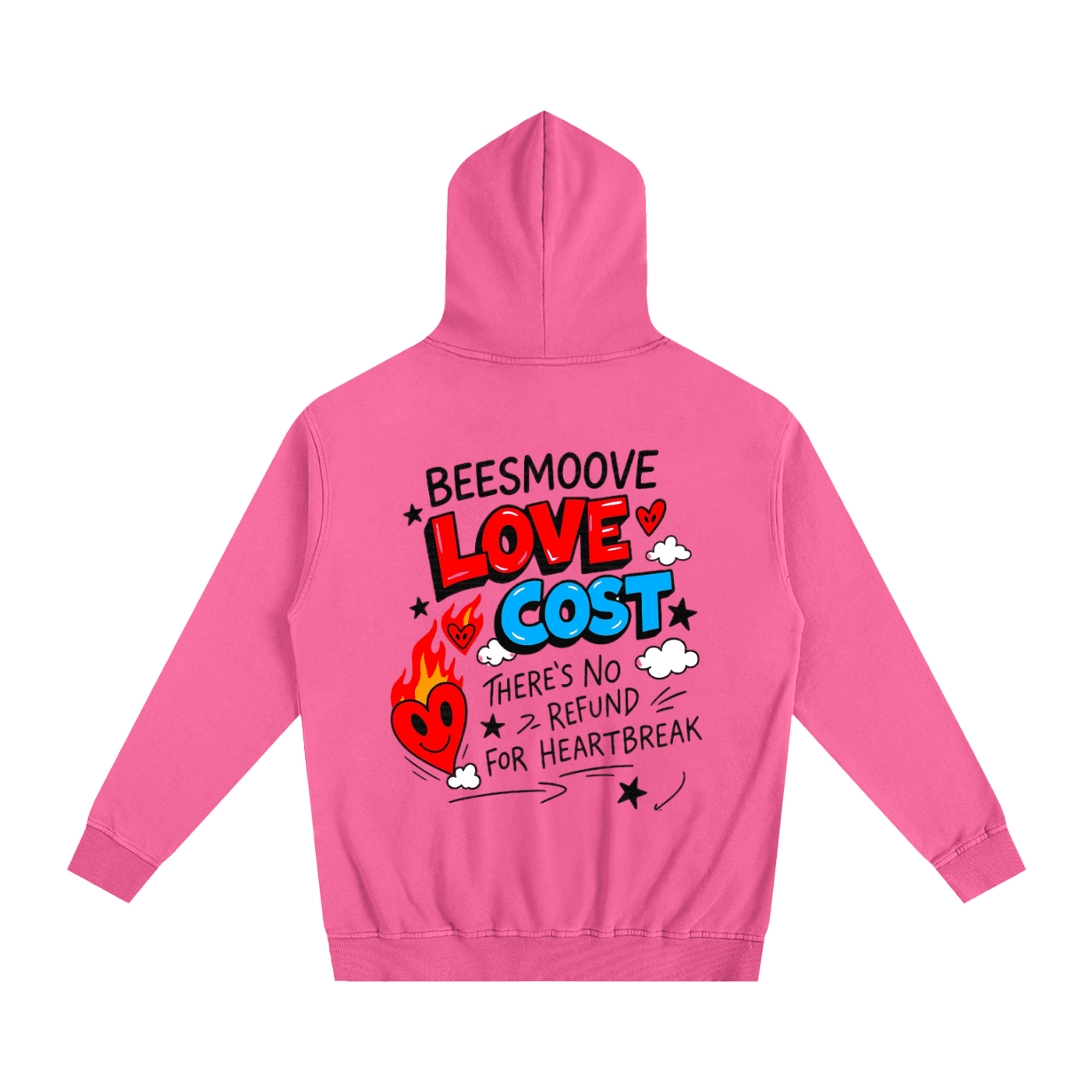 BEESMOOVE Bring Love Back – Flame Heart Edition Hoodie - Beesmoove