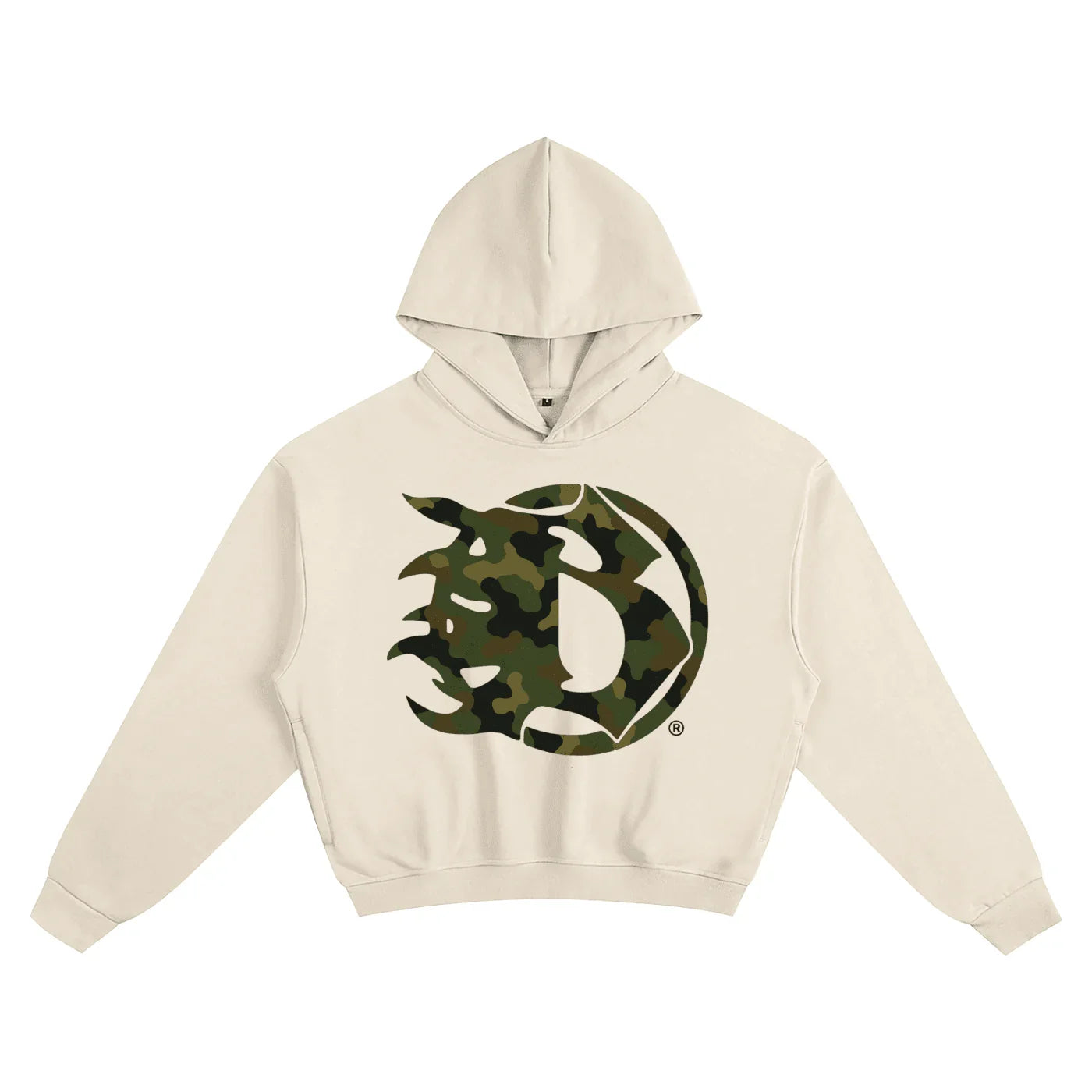 BEESMOOVE camouflage Frequency Boxy Hoodie - Beesmoove