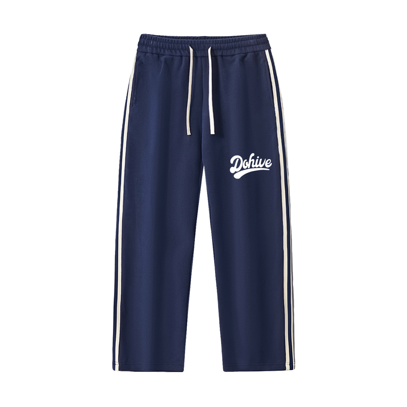 BEESMOOVE DOHIVE Contrast Side-Stripe Straight-Leg Pants - Beesmoove