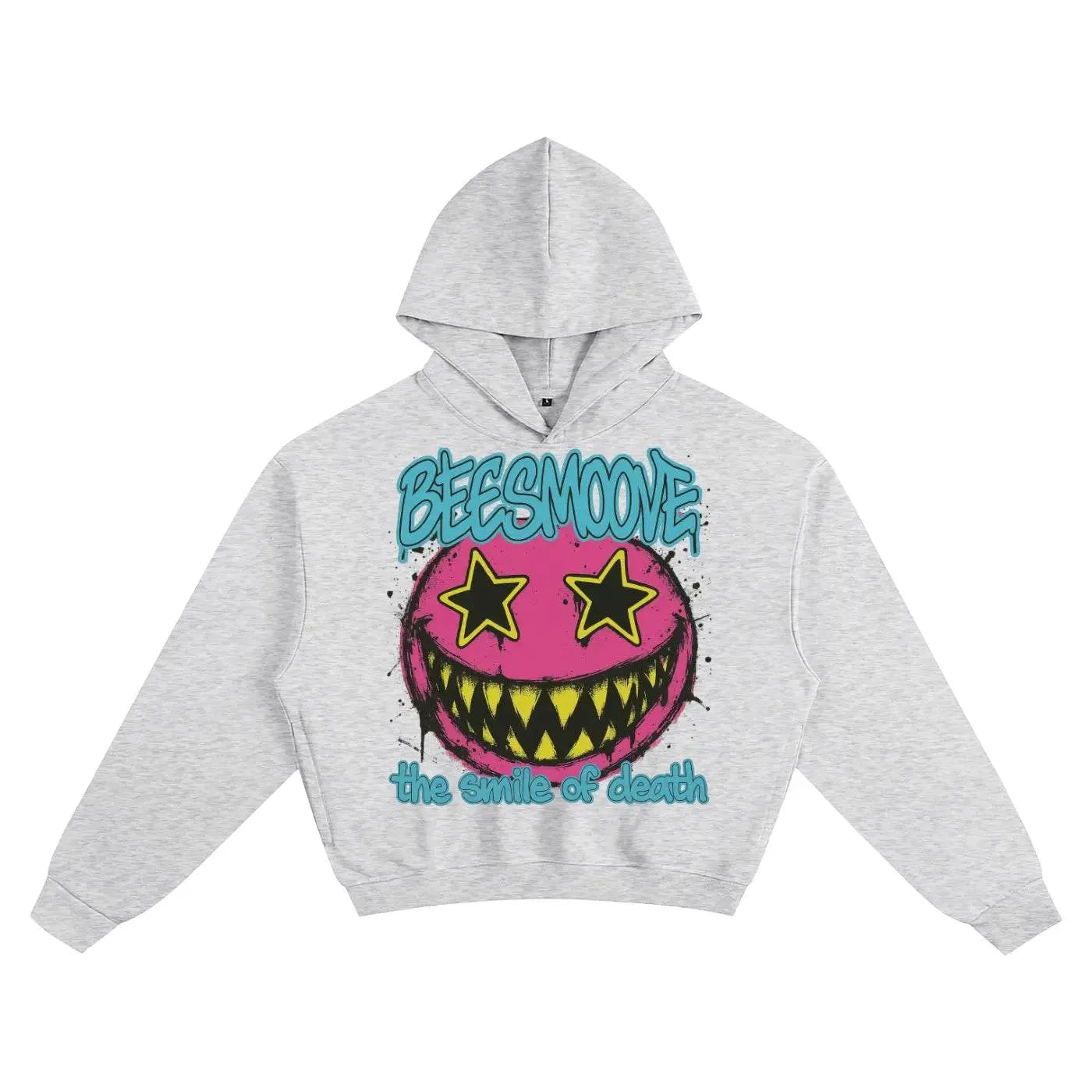 BEESMOOVE Deadly Grin Boxy Hoodie - Beesmoove