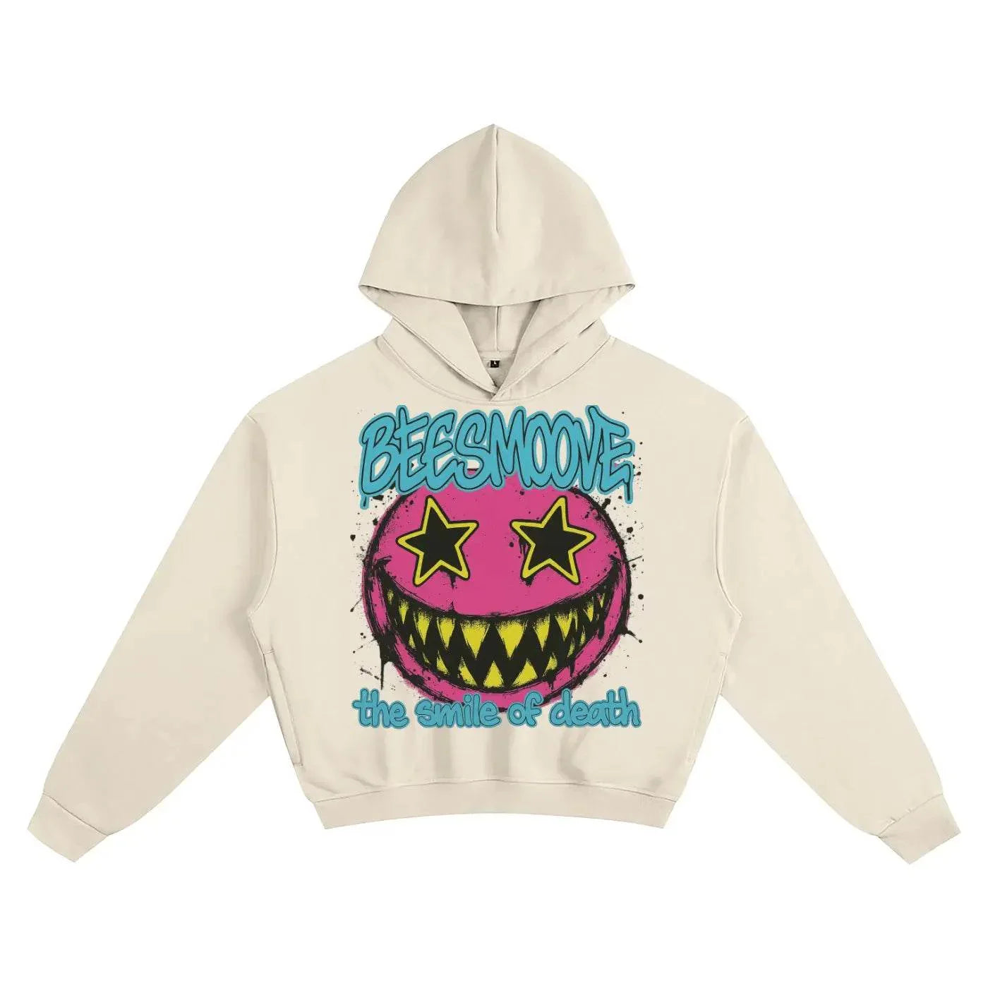 BEESMOOVE Deadly Grin Boxy Hoodie - Beesmoove