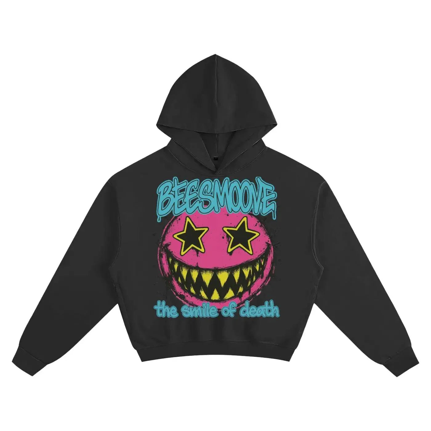 BEESMOOVE Deadly Grin Boxy Hoodie - Beesmoove