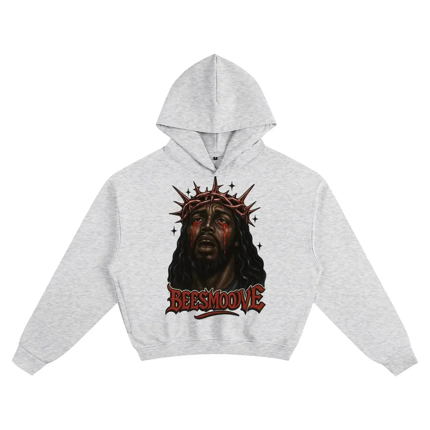 BEESMOOVE BEESMOOVE Black Jesus Boxy Hoodie - Beesmoove
